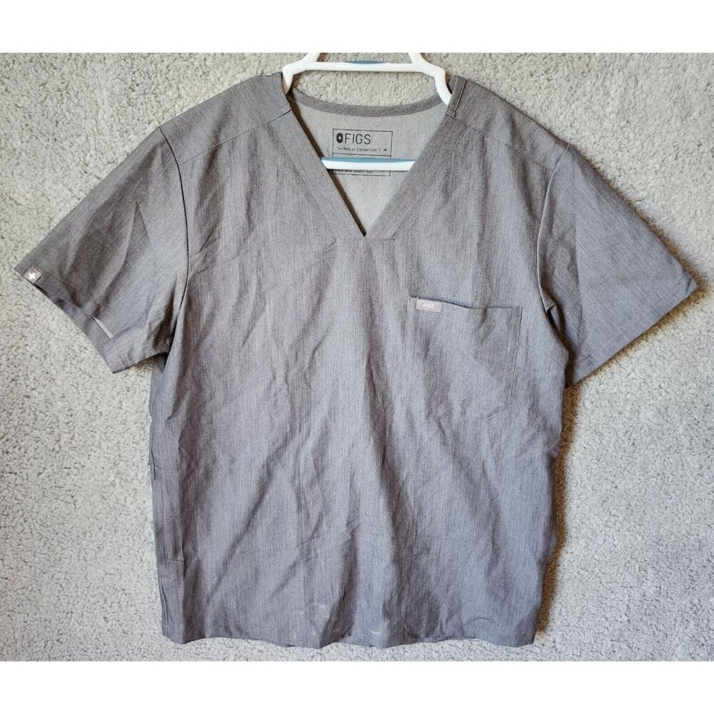 NEW FIGS Mens Technical Collection Chisec Three-Pocket Scrub Top TM3000‎ Size M